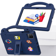 For Blackview Oscal Pad 15 2023 / Tab 11 Handle Kickstand Children EVA Shockproof Tablet Case(Navy Blue)