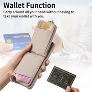 For Samsung Galaxy S24+ 5G Litchi Leather Oil Edge Ring Zipper Wallet Back Phone Case(White)