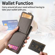 For Samsung Galaxy S24+ 5G Litchi Leather Oil Edge Ring Zipper Wallet Back Phone Case(Grey)