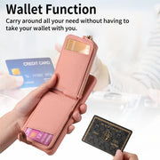 For Samsung Galaxy S24 5G Litchi Leather Oil Edge Ring Zipper Wallet Back Phone Case(Pink)