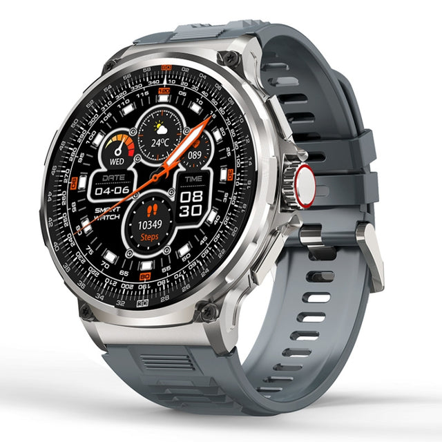 V69 1.85 inch Color Screen Smart Watch, Support Bluetooth Call / Heart Rate / Blood Pressure / Blood Oxygen Monitoring(Silver)