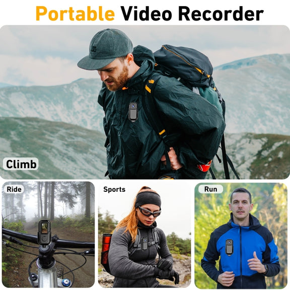 L11 Action Cam Sport DV Video Recording Pocket Camera 0.96 inch 1080P Mini Camera(White)