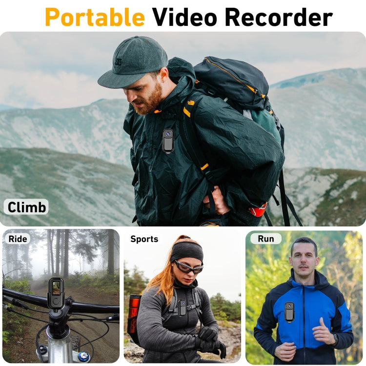L11 Action Cam Sport DV Video Recording Pocket Camera 0.96 inch 1080P Mini Camera(Black)