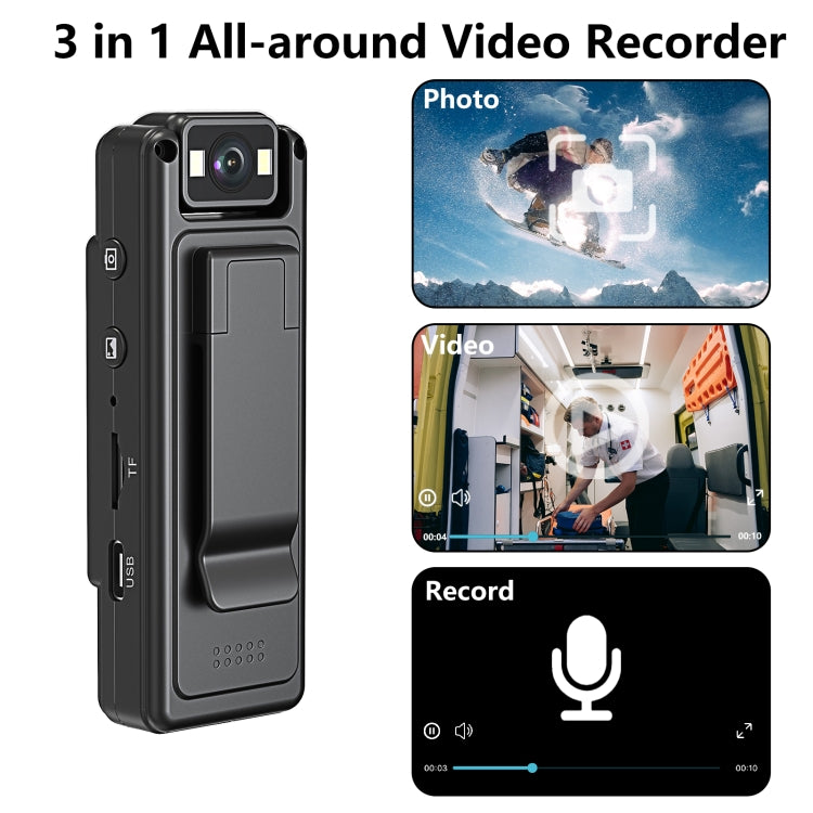 L12WIFI 180 Degrees Rotation Night Vision Camera Outdoor Sports Conference Video Recording Camera - Video Cameras by PMC TechLife | Online Shopping South Africa | PMC TechLife | Buy Now Pay Later Mobicred