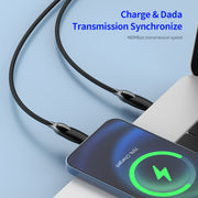 ENKAY PD100W 2-in-1 Type-C to Type-C / 8 Pin Fast Charging Cable with E-Marker, Cable Length:1.2m