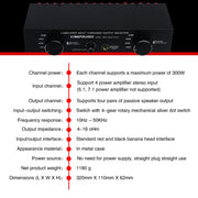 B070 4 Input 4 Ooutput Power Amplifier Speaker Selector Switcher Speaker Comparator