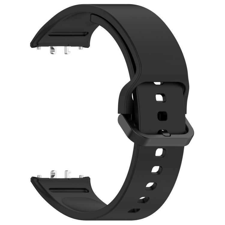 For Samsung Galaxy Fit 3 Solid Color Colorful Buckle Silicone Watch Band(Black) - Watch Bands by PMC TechLife | Online Shopping South Africa | PMC TechLife