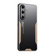 For Samsung Galaxy S24 5G Blade Series TPU Hybrid Metal Phone Case(Gold) - Galaxy S24 5G Cases by PMC TechLife | Online Shopping South Africa | PMC TechLife