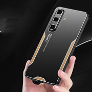 For Samsung Galaxy S24 5G Blade Series TPU Hybrid Metal Phone Case(Blue)