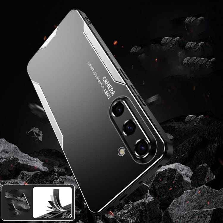 For Samsung Galaxy S24+ 5G Blade Series TPU Hybrid Metal Phone Case(Gold) - Galaxy S24+ 5G Cases by PMC TechLife | Online Shopping South Africa | PMC TechLife
