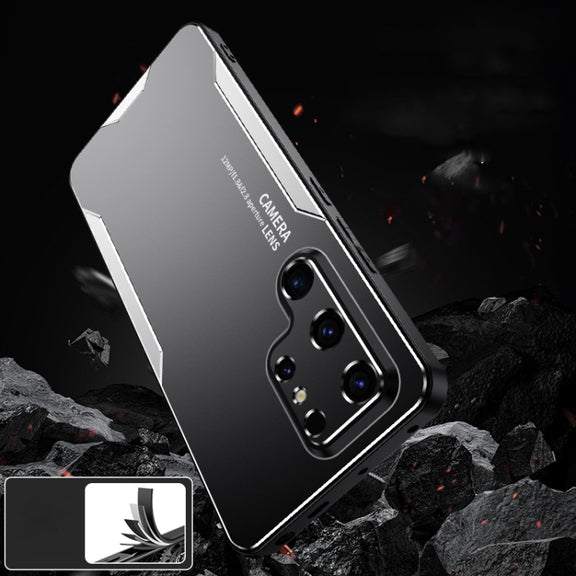 For Samsung Galaxy S24 Ultra 5G Blade Series TPU Hybrid Metal Phone Case(Silver)