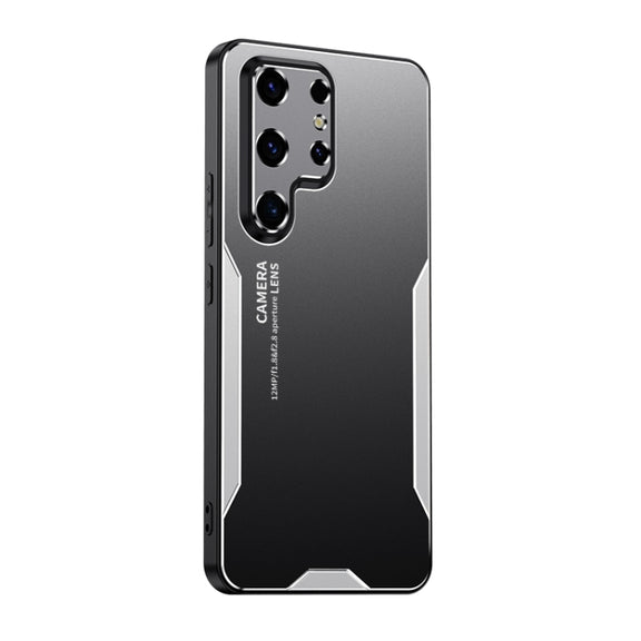 For Samsung Galaxy S24 Ultra 5G Blade Series TPU Hybrid Metal Phone Case(Silver)