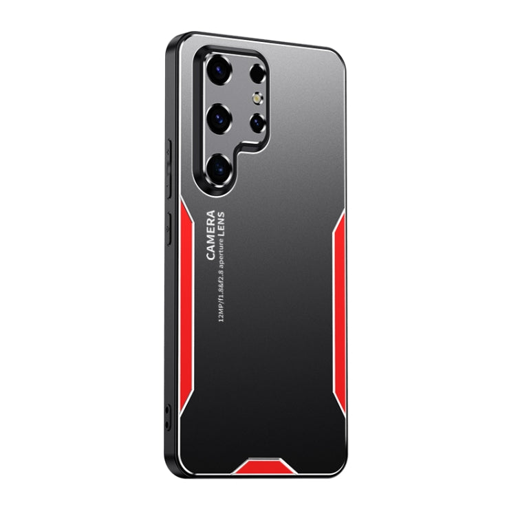 For Samsung Galaxy S24 Ultra 5G Blade Series TPU Hybrid Metal Phone Case(Red) - Galaxy S24 Ultra 5G Cases by PMC TechLife | Online Shopping South Africa | PMC TechLife