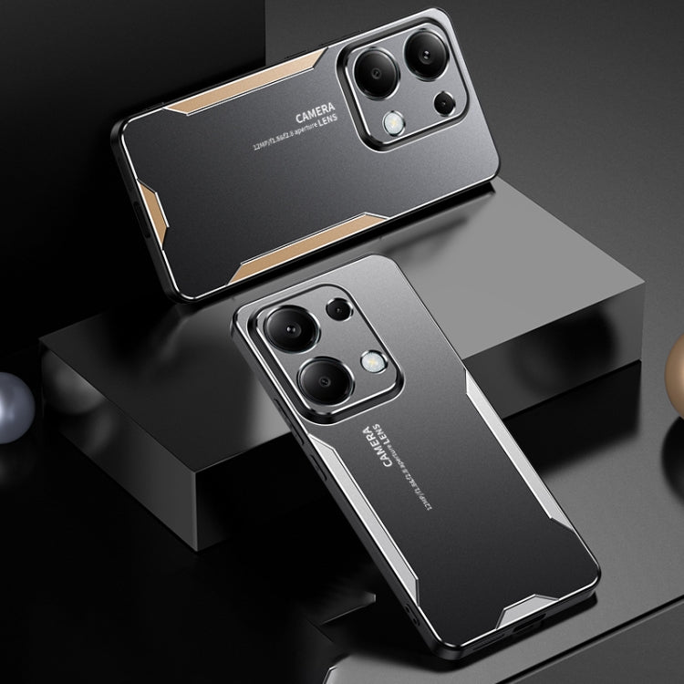 For Xiaomi Redmi Note 13 Pro 4G Blade Series TPU Hybrid Metal Phone Case(Gold) - Note 13 Pro Cases by PMC TechLife | Online Shopping South Africa | PMC TechLife