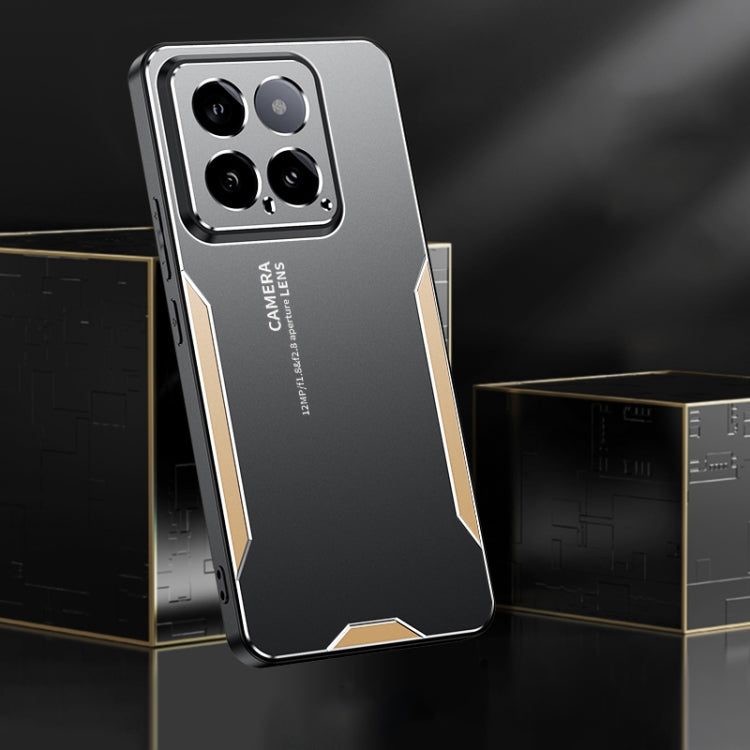 For Xiaomi 14 Blade Series TPU Hybrid Metal Phone Case(Blue) - 14 Cases by PMC TechLife | Online Shopping South Africa | PMC TechLife