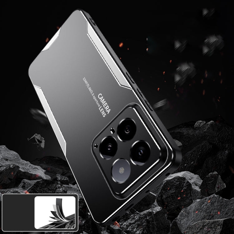 For Xiaomi 14 Blade Series TPU Hybrid Metal Phone Case(Blue)