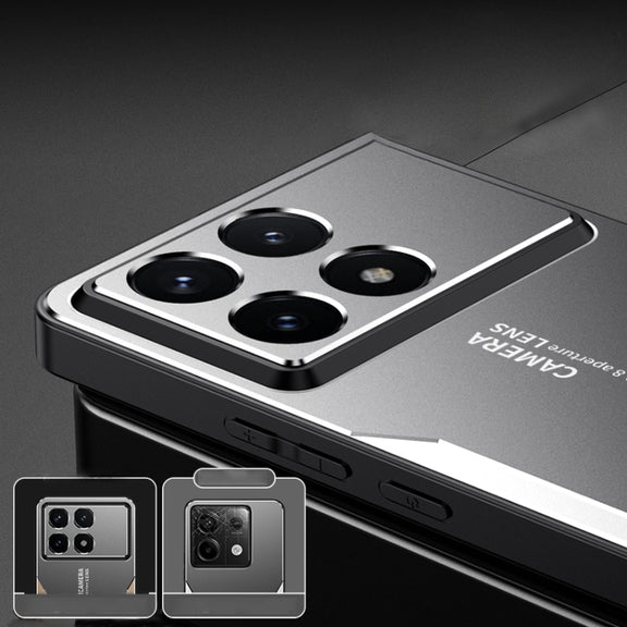 For Xiaomi Redmi K70 Pro Blade Series TPU Hybrid Metal Phone Case(Red)