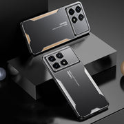 For Xiaomi Redmi K70 Pro Blade Series TPU Hybrid Metal Phone Case(Blue)