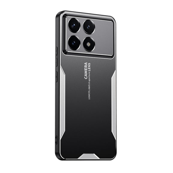 For Xiaomi Redmi K70 Blade Series TPU Hybrid Metal Phone Case(Silver)