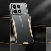 For Xiaomi Redmi K70 Blade Series TPU Hybrid Metal Phone Case(Red)