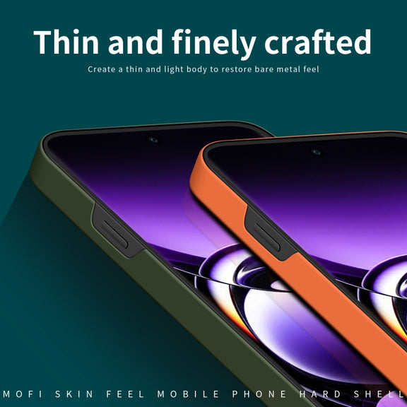 For OPPO Find X7 MOFI Qin Series Skin Feel All-inclusive PC Phone Case(Black)
