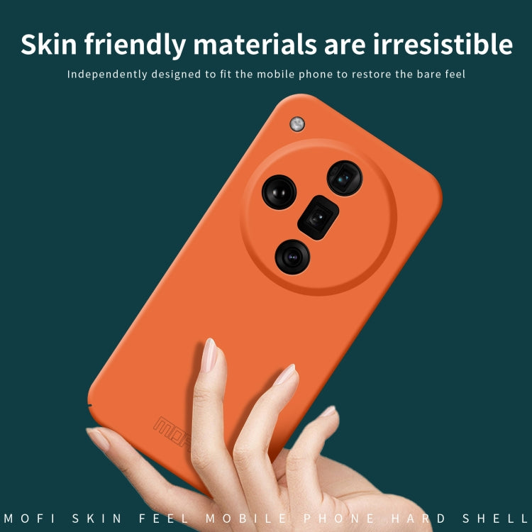 For OPPO Find X7 MOFI Qin Series Skin Feel All-inclusive PC Phone Case(Gray)