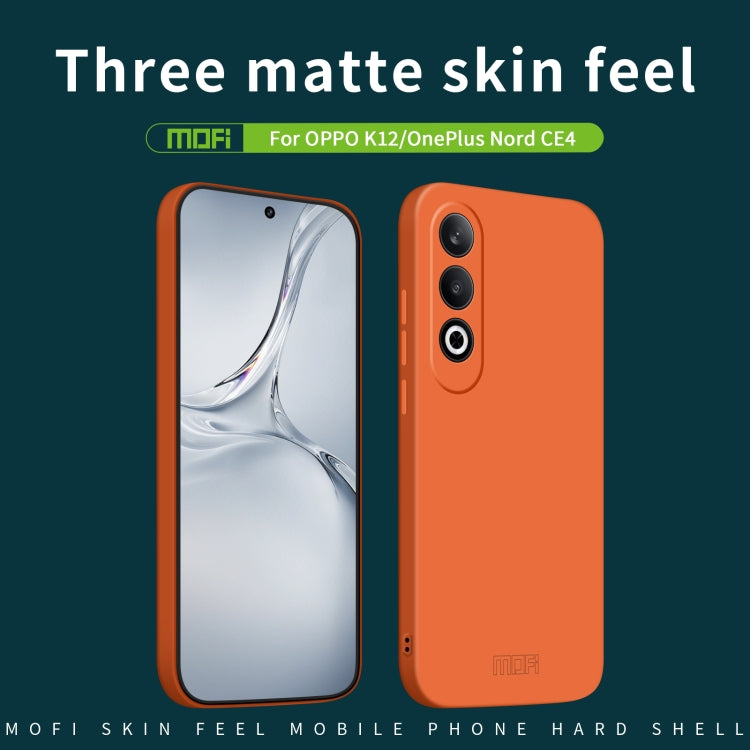 For OPPO K12 / OnePlus Nord CE4 MOFI Qin Series Skin Feel All-inclusive PC Phone Case(Black) - free shipping - PMC TechLife - Order now!