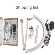 HD-M3X For Eyelash Extensions / Tattoo / Nail Art Lighting Lamp 16 inch Clip-on Half Moon Desk Lamp(US Plug)
