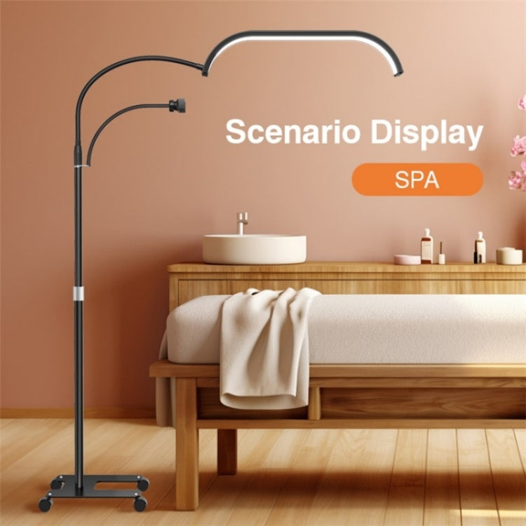 HD-G63X Floor Standing Remote Dimming LED Moon Lamp Manicure Eyelash Beauty Lamp(UK Plug)