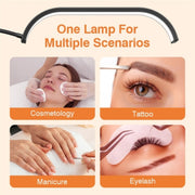 HD-G63X Floor Standing Remote Dimming LED Moon Lamp Manicure Eyelash Beauty Lamp(EU Plug)
