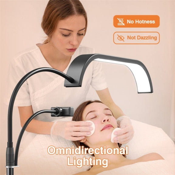 HD-G63X Floor Standing Remote Dimming LED Moon Lamp Manicure Eyelash Beauty Lamp(EU Plug)