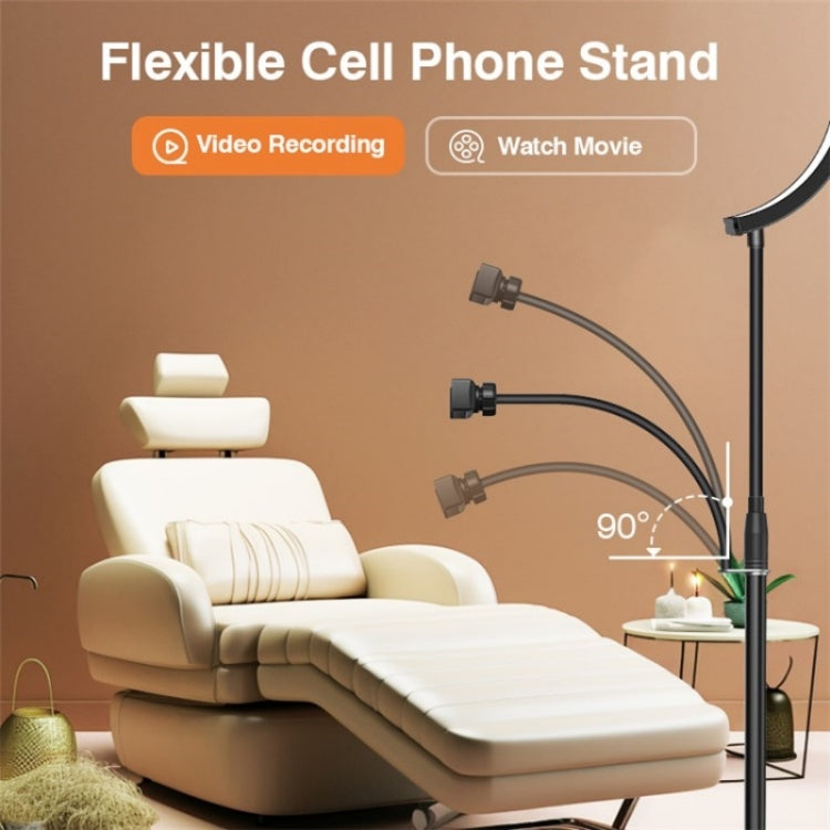 HD-G63X Floor Standing Remote Dimming LED Moon Lamp Manicure Eyelash Beauty Lamp(EU Plug)