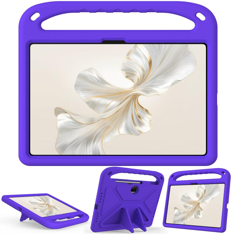 For Honor Pad 9 12.1 Handle EVA Shockproof Tablet Case with Holder(Purple)