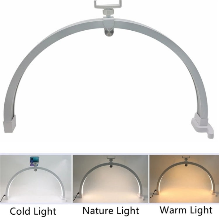 M12X Foldable LED Half Moon Lamp Touch Control Nail Art Lamp, Length: 56cm(EU Plug)