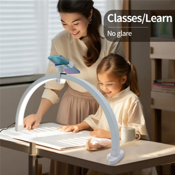M12X Foldable LED Half Moon Lamp Touch Control Nail Art Lamp, Length: 56cm(EU Plug)