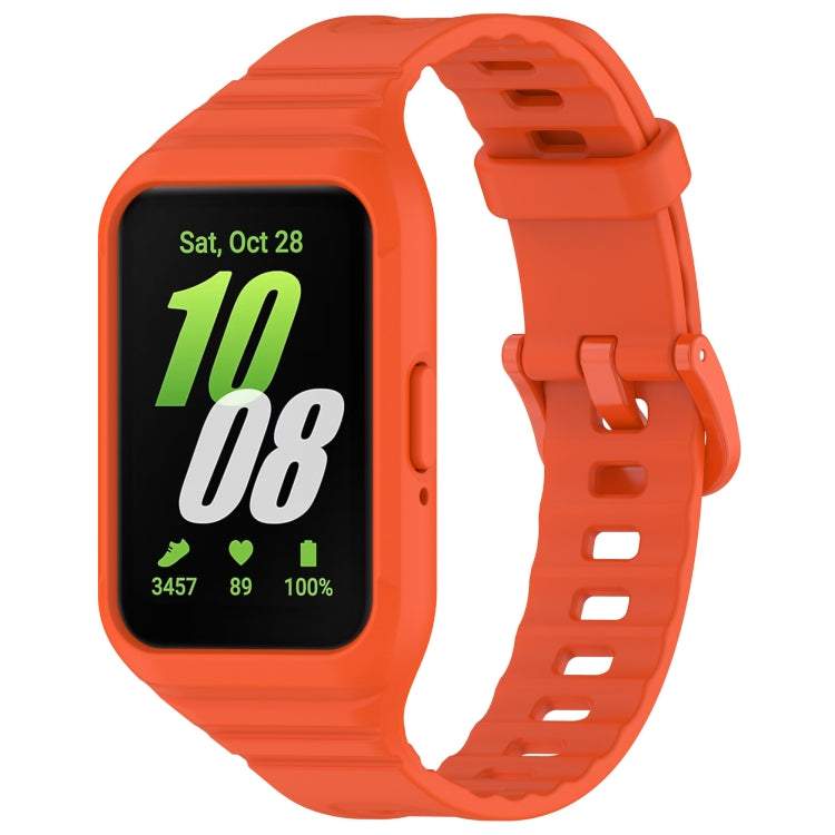 For Samsung Galaxy Fit 3 Integrated TPU Watch Band(Orange) - Watch Bands by PMC TechLife | Online Shopping South Africa | PMC TechLife