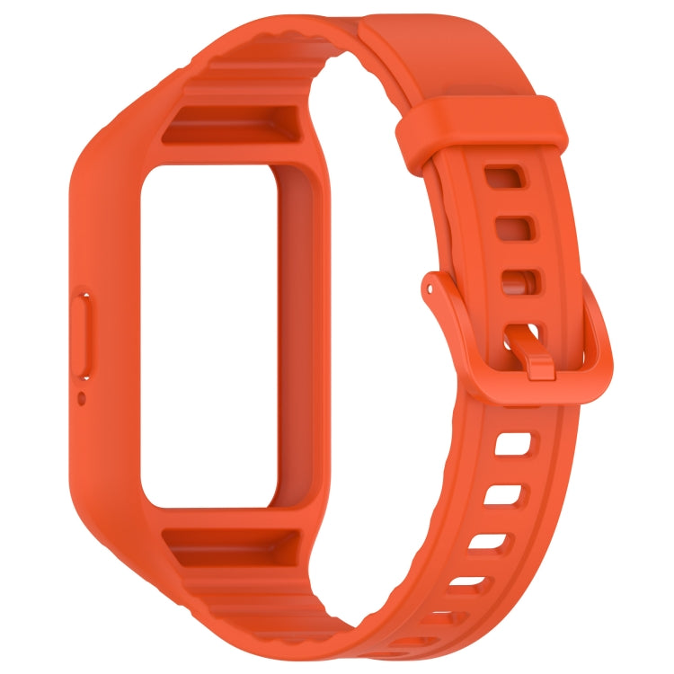 For Samsung Galaxy Fit 3 Integrated TPU Watch Band(Orange) - Watch Bands by PMC TechLife | Online Shopping South Africa | PMC TechLife