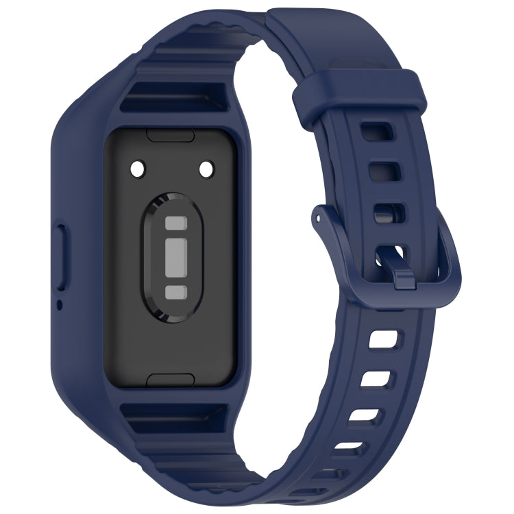 For Samsung Galaxy Fit 3 Integrated TPU Watch Band(Dark Blue) - Watch Bands by PMC TechLife | Online Shopping South Africa | PMC TechLife