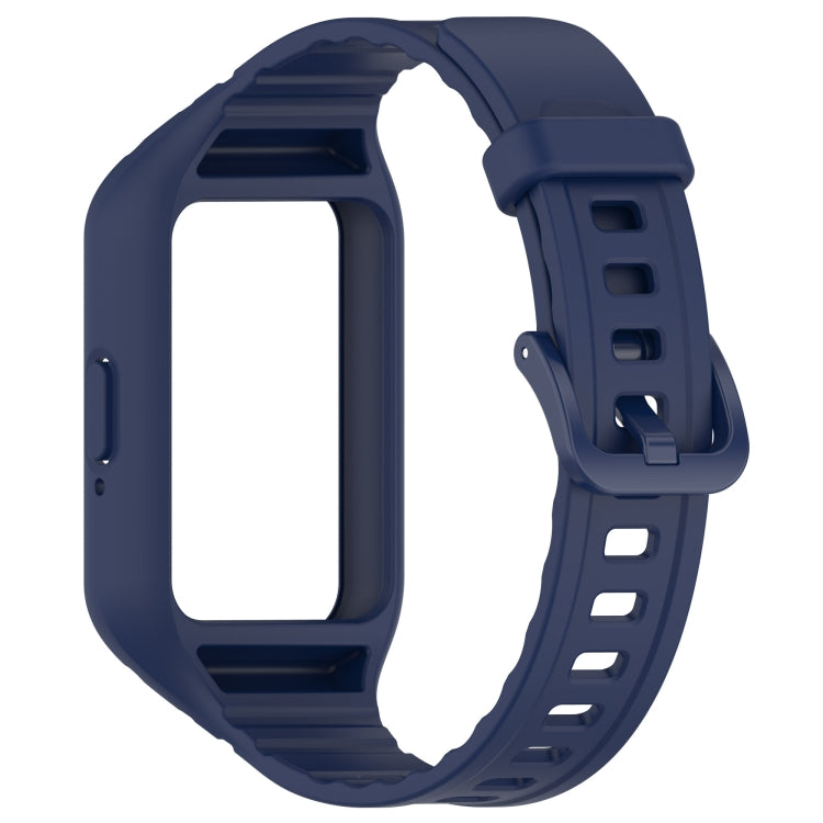 For Samsung Galaxy Fit 3 Integrated TPU Watch Band(Dark Blue) - Watch Bands by PMC TechLife | Online Shopping South Africa | PMC TechLife