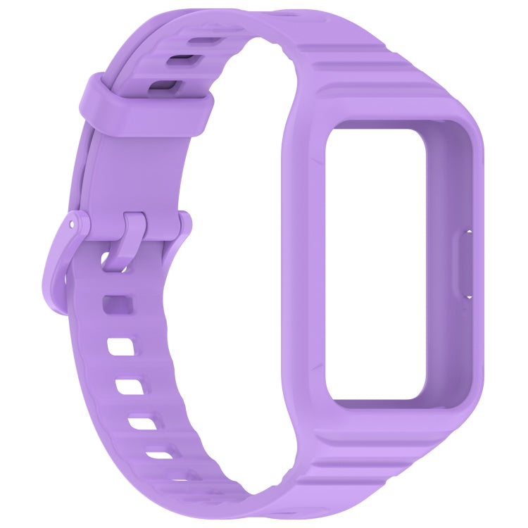 For Samsung Galaxy Fit 3 Integrated TPU Watch Band(Purple)