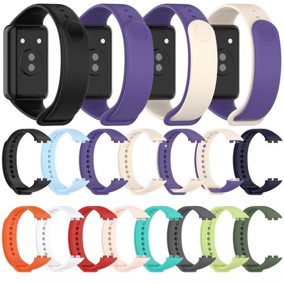 For Honor Band 9 Solid Color TPU Watch Band(Orange)
