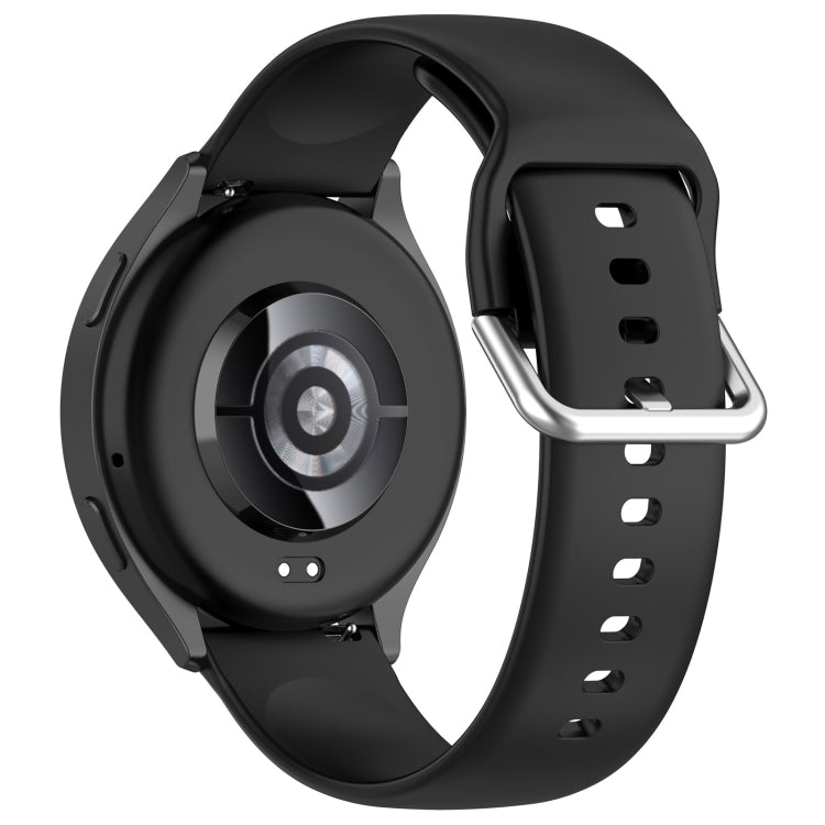 For Xiaomi Watch 2 Solid Color Metal Silver Buckle Silicone Watch Band, Size: L(Black) - free shipping - PMC TechLife - Order now!