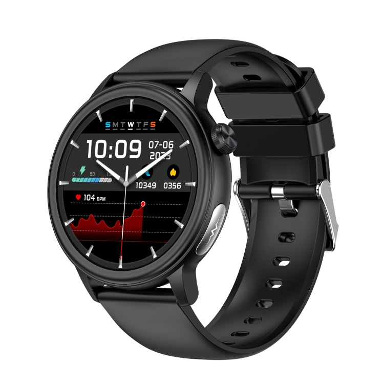ET470 1.39 inch Color Screen Smart Watch Silicone Strap, Support Bluetooth Call / ECG(Black) - Smart Watches by PMC TechLife | Online Shopping South Africa | PMC TechLife