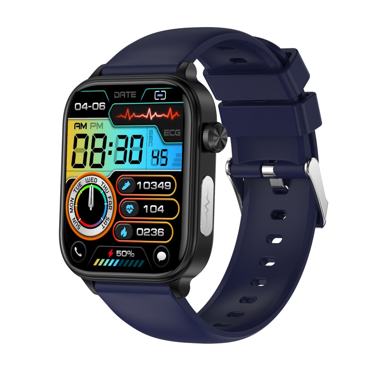 ET570 1.96 inch Color Screen Smart Watch Silicone Strap, Support Bluetooth Call / ECG(Blue) - free shipping - PMC TechLife - Order now!