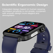 ET570 1.96 inch Color Screen Smart Watch Silicone Strap, Support Bluetooth Call / ECG(Black)