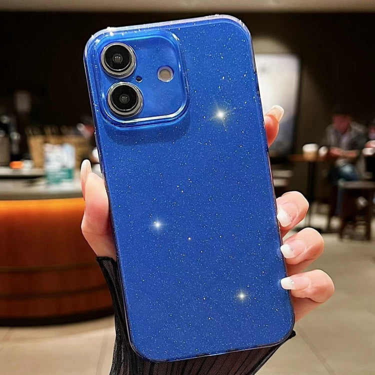 For iPhone 16 Plus Jelly Glitter Solid Color TPU Phone Case(Dark Blue) - free shipping - PMC TechLife - Order now!
