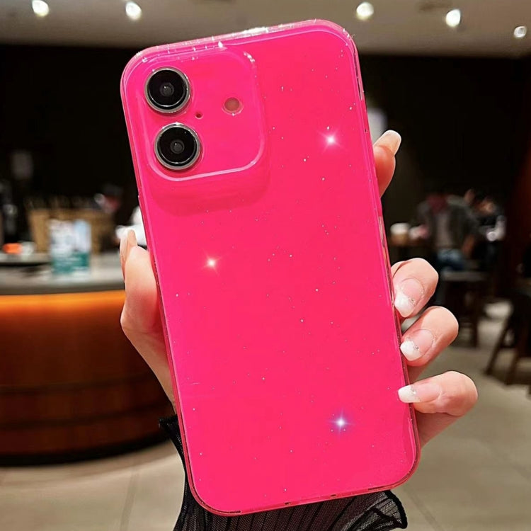For iPhone 16 Plus Jelly Glitter Solid Color TPU Phone Case(Rose Red) - iPhone 16 Plus Cases by PMC TechLife | Online Shopping South Africa | PMC TechLife | Buy Now Pay Later Mobicred