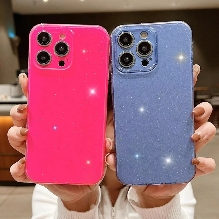 For iPhone 16 Pro Jelly Glitter Solid Color TPU Phone Case(Yellow)
