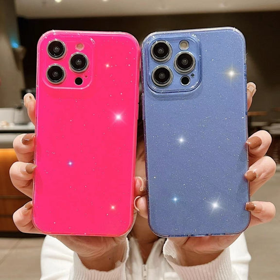 For iPhone 16 Pro Max Jelly Glitter Solid Color TPU Phone Case(Gray)