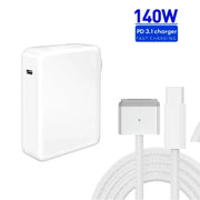 US Plug 140W USB-C PD Power Adapter with Type-C to Magsafe3 Magnetic Charging Cable, Length: 2 m